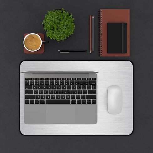 لوحة ماوس من النيوبرين للألعاب، وسادة مكتب ذات حواف مخيطة للمكتب والمنزل، وسادة ماوس ألعاب كبيرة ممتازة (أسود، 12 × 22) in Kuwait