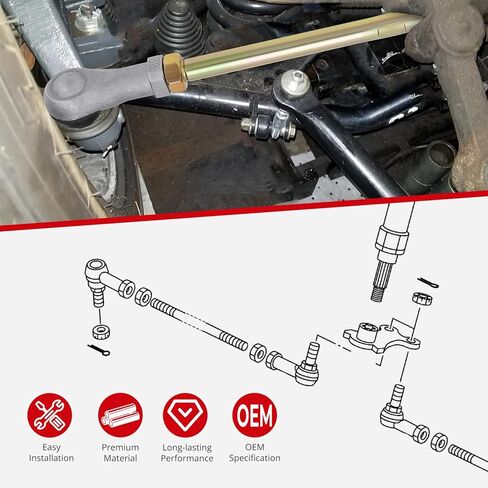JAVIK قضيب ربط يسار ويمين ينتهي Assy لـ Yamaha Big Bear 250 Bruin 250 Bear Tracker 250 1999-2009 O.E.M#4S2-23845-00-00 37S-23841-00-00 1P0-23831-00-00 in Saudi Arabia