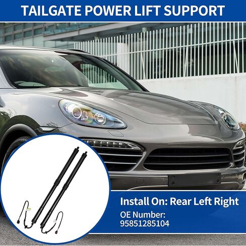 X AUTOHAUX Rear Left Right Tailgate Power Lift Support for Porsche Cayenne 3.0L 3.6L 4.8L 2011-2014 Liftgate Power Hatch Shock Strut No.95851285104 Electric Trunk Power Liftgate 1 Pair in Saudi Arabia