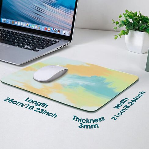 1PCS Mouse Pad, 26 * 21CM Mousepad, Computer Mouse Pad Cute, Oil Painting Style Mouse Pad Gaming, for Desk/Women in Saudi Arabia