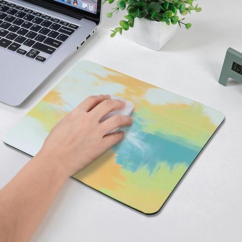1PCS Mouse Pad, 26 * 21CM Mousepad, Computer Mouse Pad Cute, Oil Painting Style Mouse Pad Gaming, for Desk/Women in Saudi Arabia