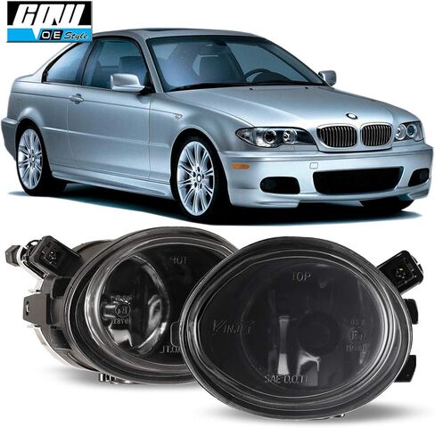 CPW Fog Lights Compatible with[2001-2003 BMW M3/M5][2001-2005 BMW 320i Sedan/325i Sedan/325i Wagon/325xi Sedan/325xi Wagon/330i Sedan/330xi Sedan][2001 BMW 323i Sedan] Smoke Lens in Saudi Arabia
