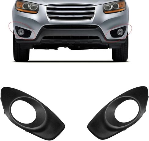 86523-2B700, 86524-2B700, 2Pcs Fog Light Cover Bezel Left And Right For Hyundai 2010-2012 Santa Fe in Saudi Arabia