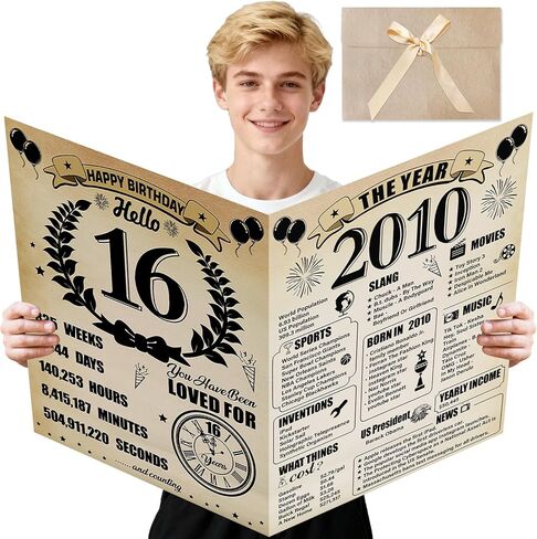 Large 70th Birthday Cards for Men Women, Vintage 1956 Happy 70th Birthday Greeting Card with Envelope Jumbo Seventy Guest Book Cheers to 70 Years Decorations Gifts Party Supplies in Saudi Arabia