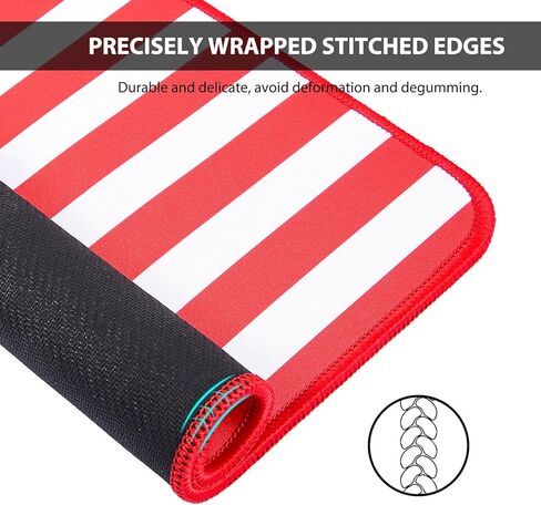Gaming Mouse Pad, Mouse Pad, Enhanced Precision for Gaming and Work, Mat with Anti-Slip Rubber Base, Stitched Edges, Ideal for Computers and Laptops in Saudi Arabia