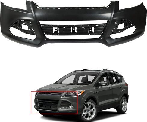 Primered Front Bumper Cover w/o Sensor Hole Replacement for 2013-2016 Escape in Saudi Arabia