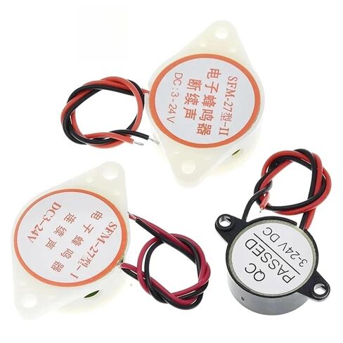 95DB Alarm High-Decibel DC 3-24V 12V Electronic Buzzer Beep Alarm Intermittent Continuous Beep Car Van SFM-27(SFM-20B) in Saudi Arabia