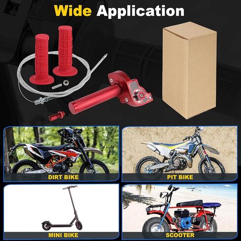 دراجة نارية خنق تويست قبضة 7/8 "22 مللي متر ، CNC خنق مقبض ل KLX CR CRF EXC XR TTR SSR 50cc-250cc الترابية دراجة الطرق غير الممهدة دراجة صغيرة رباعية ATV in Saudi Arabia