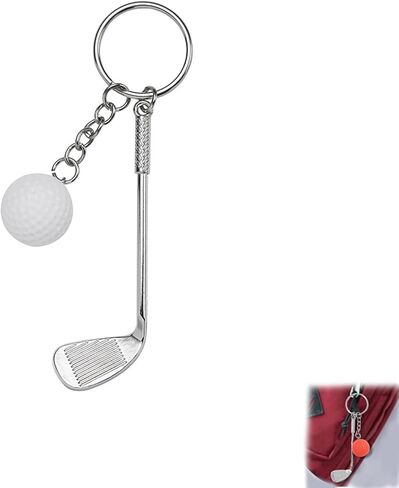 Golf Club Keychain, Mini Golf Keychain Golf Club Keychains Backpack Decorations Golf Lovers Gifts for Men Women in Saudi Arabia