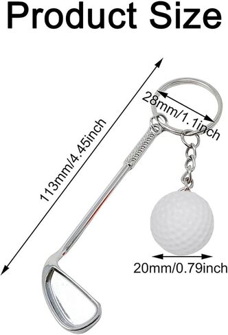 Golf Club Keychain, Mini Golf Keychain Golf Club Keychains Backpack Decorations Golf Lovers Gifts for Men Women in Saudi Arabia
