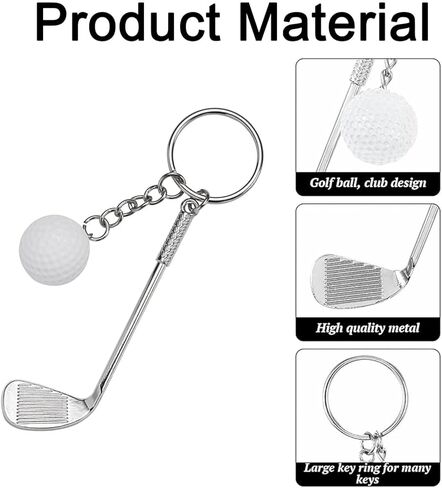 Golf Club Keychain, Mini Golf Keychain Golf Club Keychains Backpack Decorations Golf Lovers Gifts for Men Women in Saudi Arabia