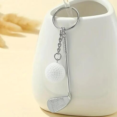 Golf Club Keychain, Mini Golf Keychain Golf Club Keychains Backpack Decorations Golf Lovers Gifts for Men Women in Saudi Arabia