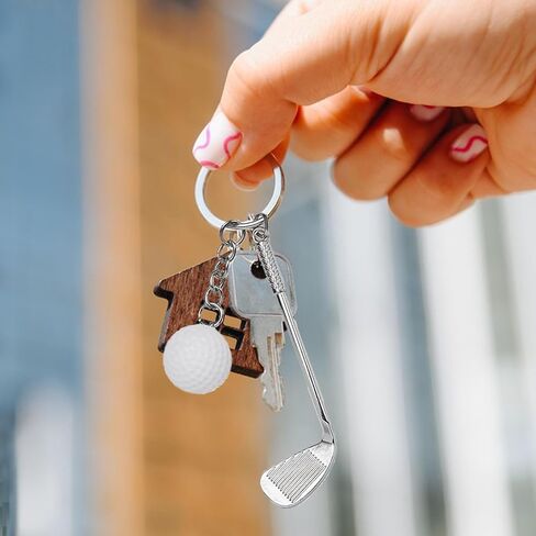 Golf Club Keychain, Mini Golf Keychain Golf Club Keychains Backpack Decorations Golf Lovers Gifts for Men Women in Saudi Arabia