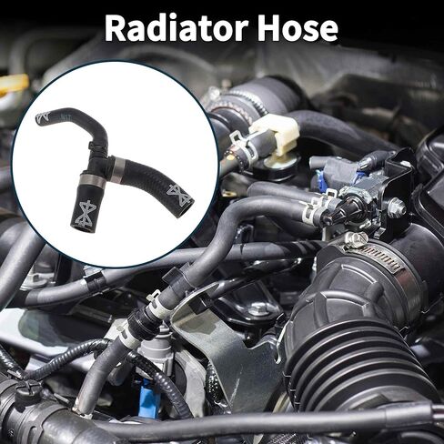 Radiator Hose Heater Hose Radiator Outlet Hose Pipe No.7L0121156A for Audi Q7 3.6L 2007-2010 Rubber Coolant Pipe Black 1 Pc in Saudi Arabia