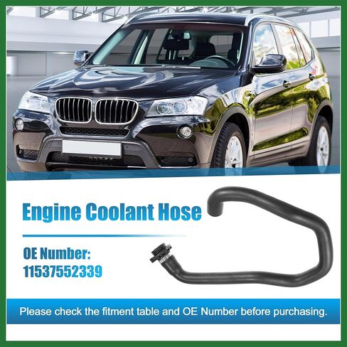 Motoforti 1 Pcs Engine Coolant Hose for BMW X3 3.0L L6 - Gas 2007-2010 No.11537552339 Long-lasting in Saudi Arabia