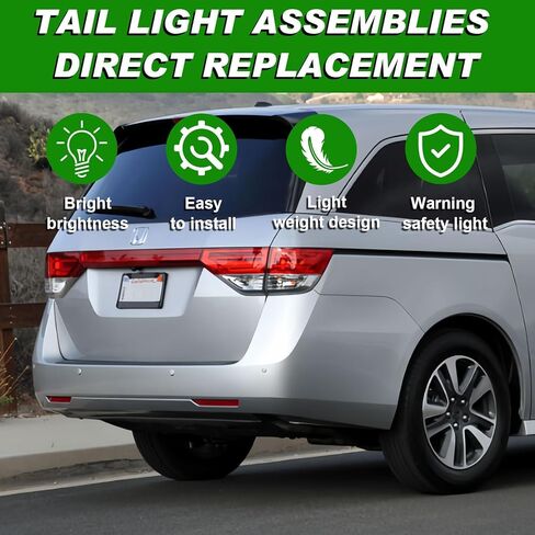 Tail Light Outer Compatible with Honda Odyssey 2014-2017 Rear Taillight Assembly Left Driver Side Brake Lamp Replace HO2804104 in Saudi Arabia