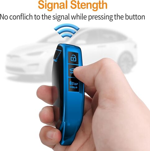 غطاء Sindeda لمفتاح Kia Key Fob مع سلسلة مفاتيح ناعمة للحماية الكاملة غطاء مفتاح متوافق مع المفتاح الذكي 2023 2024 Telluride EV5 (أزرق، 5 أزرار) in Saudi Arabia