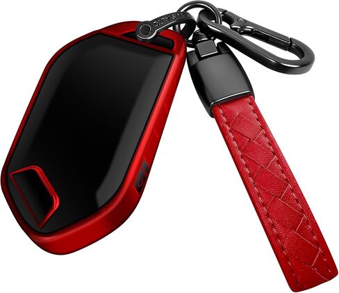 غطاء Sindeda لمفتاح Kia Key Fob مع سلسلة مفاتيح ناعمة للحماية الكاملة غطاء مفتاح متوافق مع المفتاح الذكي 2023 2024 Telluride EV5 (أزرق، 5 أزرار) in Saudi Arabia