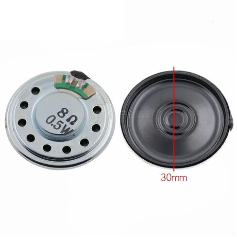 1pcs 8R 0.5W Horn Loud Speaker Buzzer Ringer 20mm 23mm 28mm 30mm 40mm 50mm 8 ohm 0.5W Small Loudspeaker(1Pcs 30mm) in Saudi Arabia