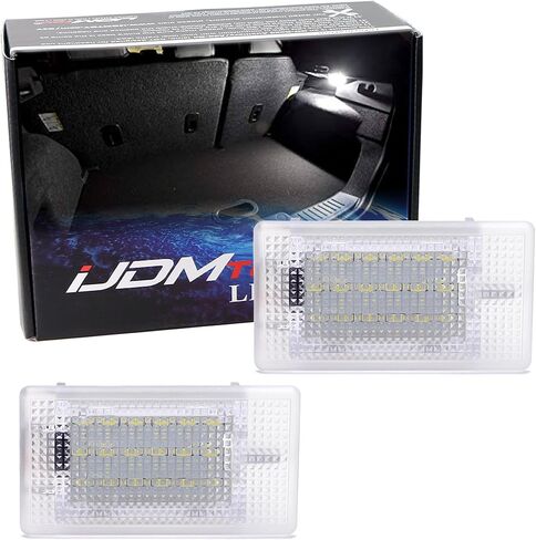 iJDMTOY زينون أبيض 18-SMD كامل LED أضواء منطقة البضائع المتوافقة مع Ford C-Max Fiesta Focus EcoSport Escort، استبدل مصابيح OEM المتوهجة صندوق السيارة / مقصورة الأمتعة in Saudi Arabia