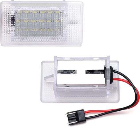 iJDMTOY زينون أبيض 18-SMD كامل LED أضواء منطقة البضائع المتوافقة مع Ford C-Max Fiesta Focus EcoSport Escort، استبدل مصابيح OEM المتوهجة صندوق السيارة / مقصورة الأمتعة in Saudi Arabia