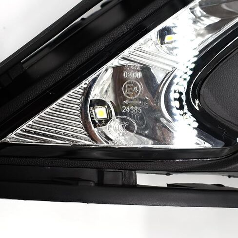 Front Bumper Fog Lamp Compatible With Ford Fusion 2013 2014 2015 2016 White LED DRL Daytime Running Lights LED Daylight Accessories in Saudi Arabia