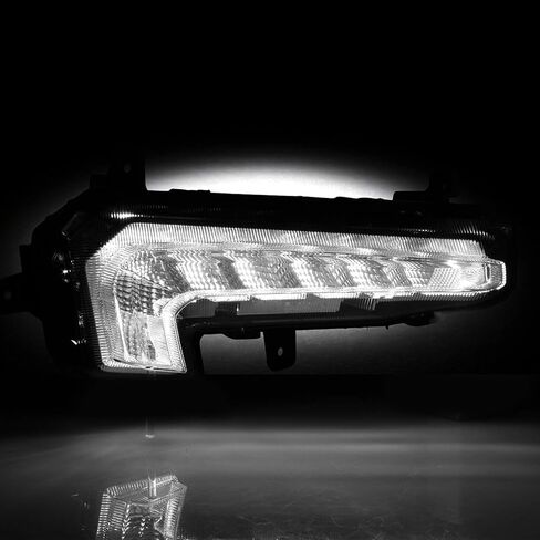 AKKON-يناسب 2016 2017 2018 تشيفي ماليبو DRL LED المصد الأمامي مصباح قيادة ضوء الضباب للركاب الحق في الاستبدال in Kuwait