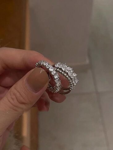 2-Piece Sparkling Open Ring Set in Saudi Arabia