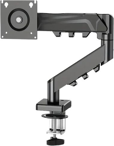 Single Monitor Mount - Adjustable Display Arm Desktop Clamp Stand, Fits VESA Screens Up to 32" & Tablets(White) in Saudi Arabia