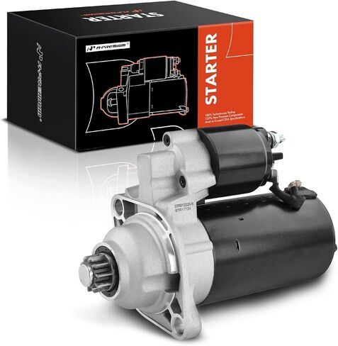 محرك A-Premium Starter متوافق مع Volkswagen Cabrio 1995-1997 L4 2.0L، Passat 1994-1997 L4 1.9L، 12V 1.8KW 10 أسنان عكس اتجاه عقارب الساعة، استبدال # 02A911023J، 410-40022 in Kuwait
