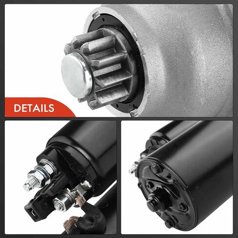 محرك A-Premium Starter متوافق مع Volkswagen Cabrio 1995-1997 L4 2.0L، Passat 1994-1997 L4 1.9L، 12V 1.8KW 10 أسنان عكس اتجاه عقارب الساعة، استبدال # 02A911023J، 410-40022 in Kuwait