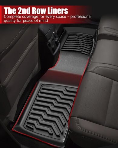 سجادات أرضية متوافقة مع مقاعد مقاعد Ford Explorer 2015-2019 غير مناسبة لجلوس الدلو، وبطانات TPE مناسبة لجميع الأحوال الجوية، باللون الأسود in Saudi Arabia