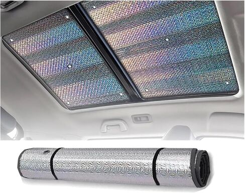Car Sunshade 2pcs Car Sunroof Sunshade Fit for BYD Atto 3 Yuan Plus Fit for MG ZS EV Heat Insulation Cover Windscreen Sun Shade in Saudi Arabia