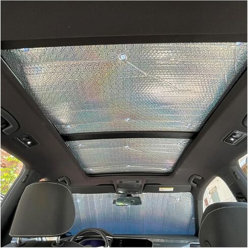 Car Sunshade 2pcs Car Sunroof Sunshade Fit for BYD Atto 3 Yuan Plus Fit for MG ZS EV Heat Insulation Cover Windscreen Sun Shade in Saudi Arabia