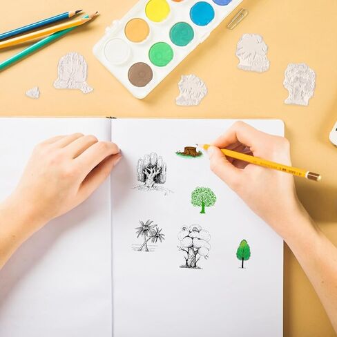 Trees Background Clear Stamps for Card Making, Tree Leaves Rubber Stamps Floral Birds Transparent Stamp Seal for Crafting DIY Scrapbooking Photo Album Decorations in Saudi Arabia