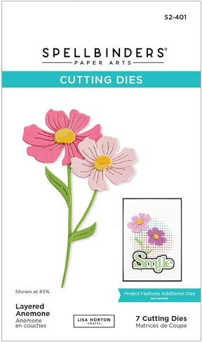 Spellbinders S2-401 Layered Anemone Etched Dies fromthe Spotlight Frames and Florals Collection by Lisa Horton in Kuwait