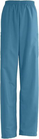Medline AngelStat Unisex Elastic-Waist No-Drawstring-Waist Cargo Scrub Pants, Charcoal, Size X-Large, Regular Inseam in Saudi Arabia