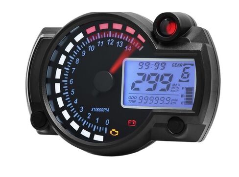 Motorcycle Odometer Dashboard Moto Meter Universal Digital Motorcycle Odometer Tachometer Meter Instrument 299KM/H Instrument in Saudi Arabia