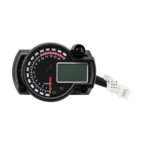Motorcycle Odometer Dashboard Moto Meter Universal Digital Motorcycle Odometer Tachometer Meter Instrument 299KM/H Instrument in Saudi Arabia