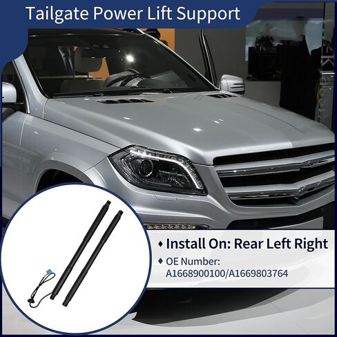 دعم رفع الطاقة للباب الخلفي الأيسر الأيمن لسيارة Mercedes-Benz GL350 GL450 GL550 باب رفع الطاقة فتحة الصدمات رقم A1668900100 باب رفع كهربائي لصندوق السيارة in Kuwait