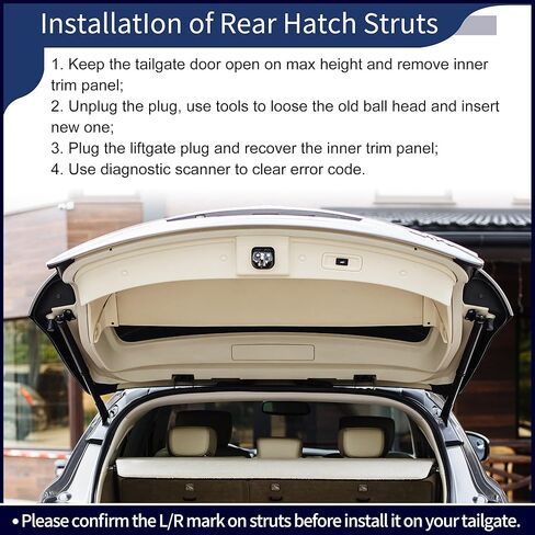 دعم رفع الطاقة للباب الخلفي الأيسر الأيمن لسيارة Mercedes-Benz GL350 GL450 GL550 باب رفع الطاقة فتحة الصدمات رقم A1668900100 باب رفع كهربائي لصندوق السيارة in Kuwait