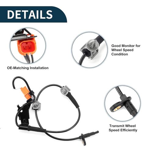 ABS Wheel Speed Sensor Front Right ABS Sensor Anti-Lock Braking System Sensor No.57450-SCV-A01 for Honda Element 2003-2011 in Saudi Arabia
