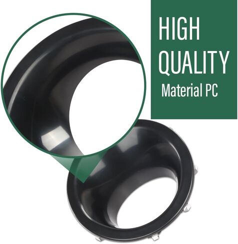 LQI Front Fog Light Cover Lamp Bezel Left and Right Compatible with Land Rover LR4 2010-2014 Black LR015461, LR015462 in Saudi Arabia