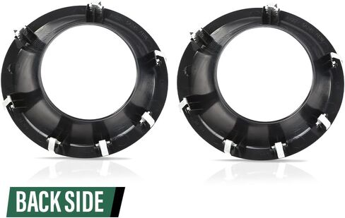 LQI Front Fog Light Cover Lamp Bezel Left and Right Compatible with Land Rover LR4 2010-2014 Black LR015461, LR015462 in Saudi Arabia