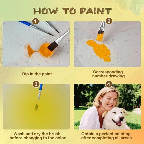 Tangbr DIY الطلاء بالأرقام الزهور الكبار على المقعد، مجموعة الطلاء الزيتي أكريليك للبالغين الأطفال، فن الحرف اليدوية لديكور الحائط المنزل 15.7 × 19.7 بوصة (40 × 50 سم) in Saudi Arabia