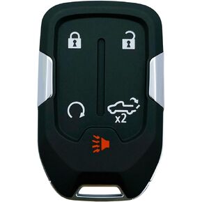 حافظة بديلة لمفتاح فوب تناسب 2022 2021 2020 2019 تشيفي سيلفرادو وجي إم سي سييرا 1500 2500HD 3500HD غطاء مفتاح التحكم عن بعد للدخول بدون مفتاح (5 أزرار - قطعتان) in Kuwait