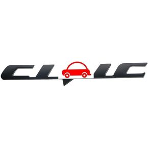 3D Raised Letters C-I-V-I-C Emblem Metal with Adhesive Backing Replacement for Rear Emblem Automotive Decoration(Matte Black) in Saudi Arabia