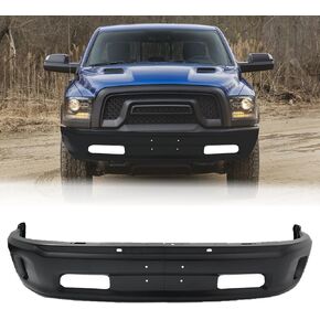 شريط وجه أسود للمصد الأمامي متوافق مع 2013-2018 Ram 1500 2019-2024 Ram 1500 كلاسيكي مع فتحات ضوء الضباب بدون فتحات مستشعر CH1002399، 68160854AB قطعتان in Kuwait