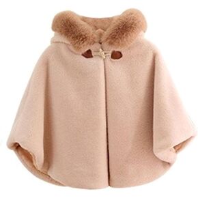 Icegrey طفل الفتيات المعطف كيب عباءة أفخم مقنعين معطف ربيع الخريف الشتاء مقعد السيارة سترة أبلى in Kuwait