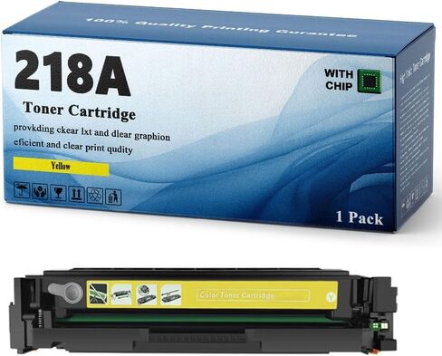 218A Toner Cartridges Replacement Compatible for HP Color Laserjet Pro 320ldw MFP 3301cdw 3301fdw 3301sdw. Printers(Black) in Saudi Arabia